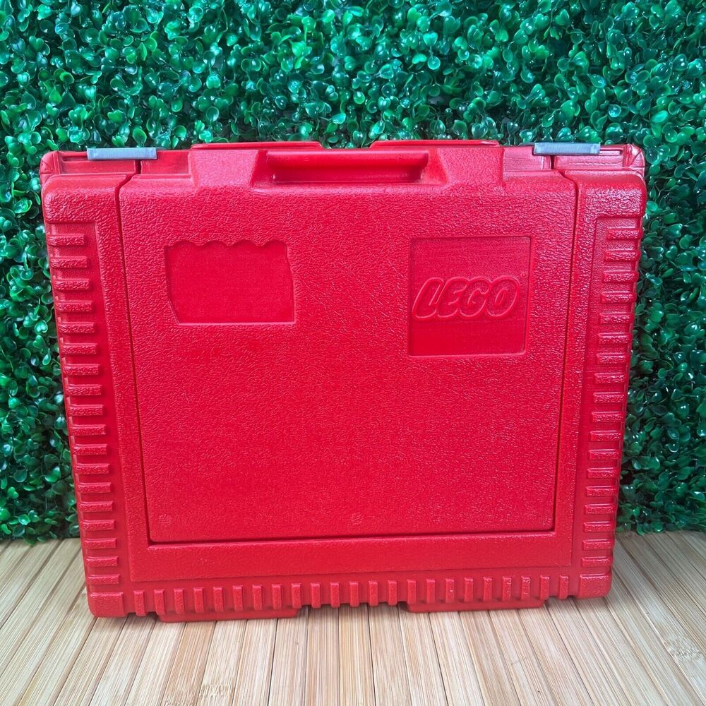 Vintage 1984 Lego Group Red Lego Carrying Case Original Label USA